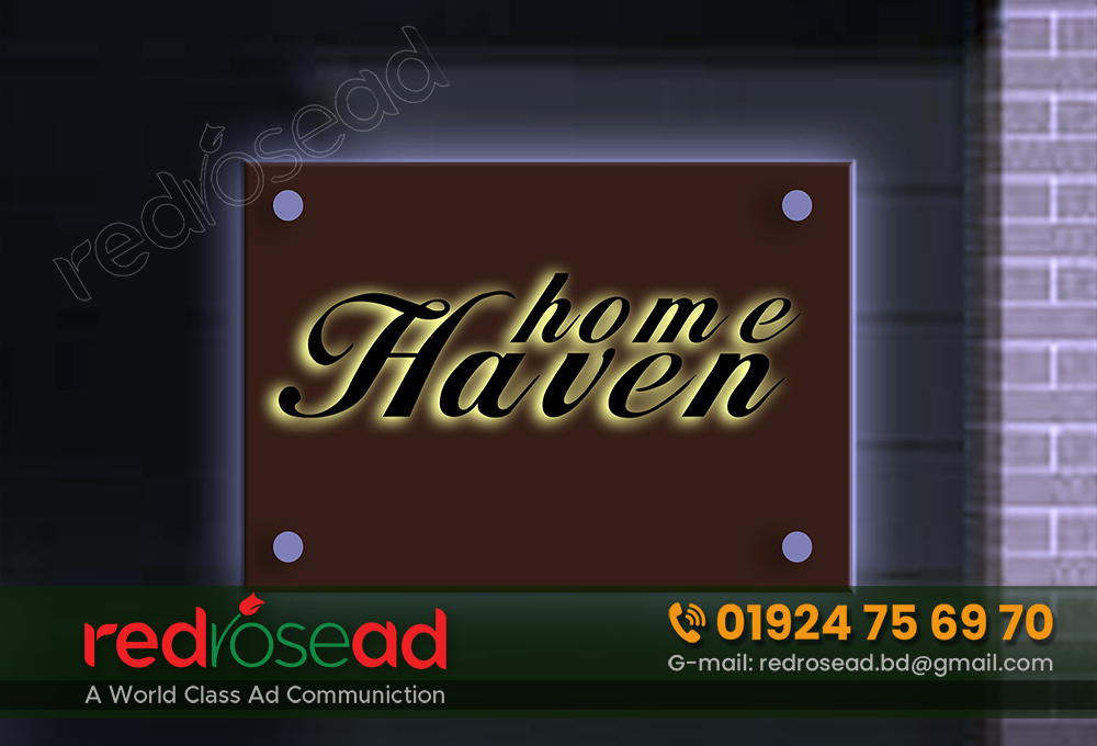 Glass Nameplate Best Price in Bangladesh