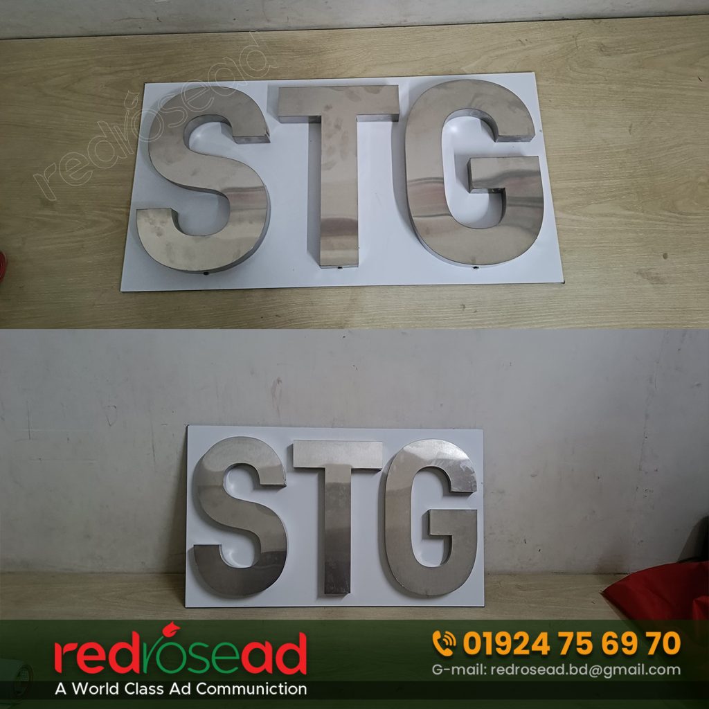 STG SS Top letter Bata model signage