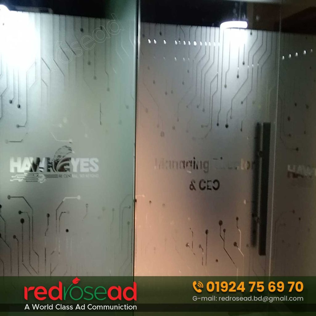 This 2M x 45CM PVC Waterproof Frosted Glass Film Sticker is self-adhesive and waterproof. Purchase Glass Decals Online in Bangladesh Frosted Glass Decal