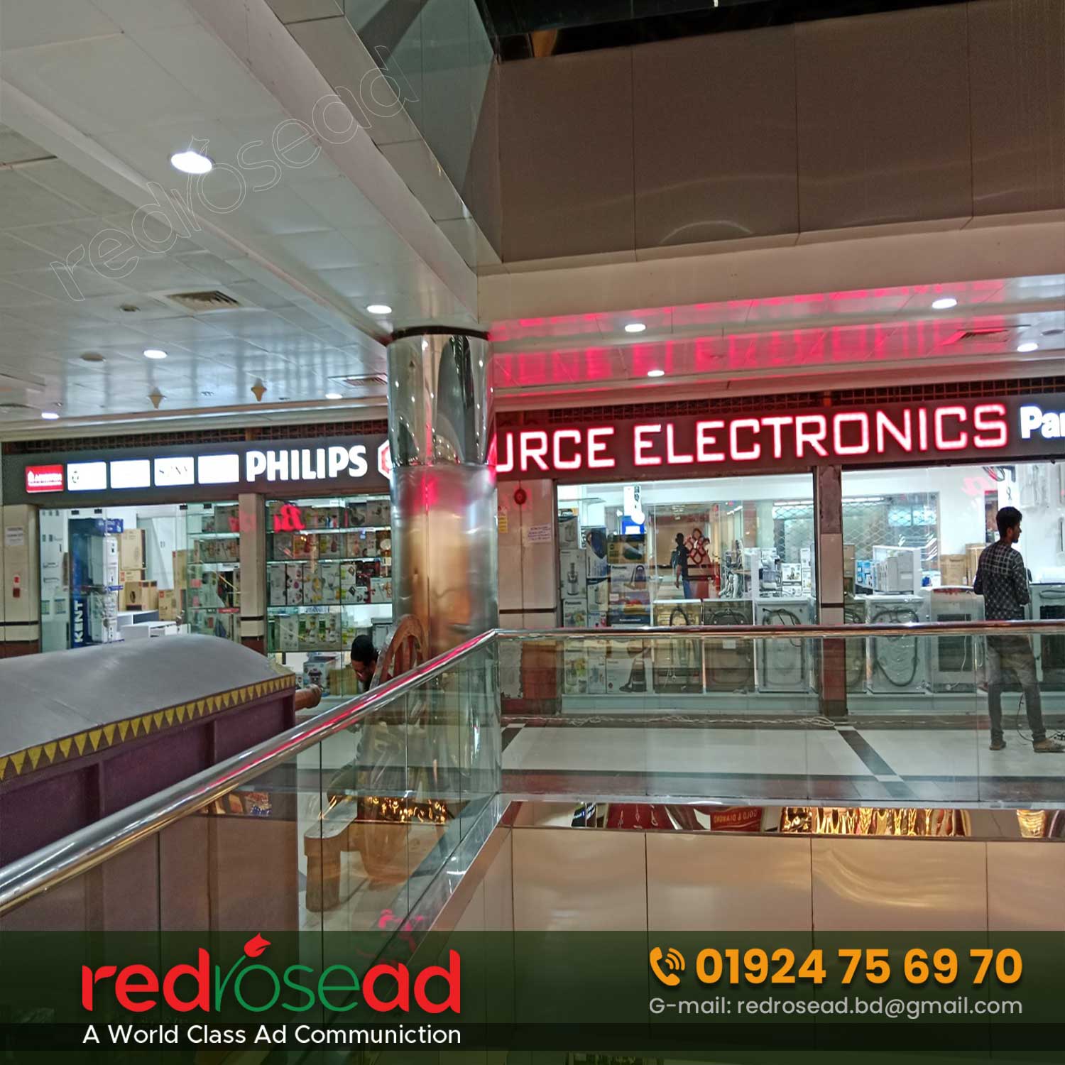 3D Acrylic High Letter LED Sign Board in Cox’s Bazar