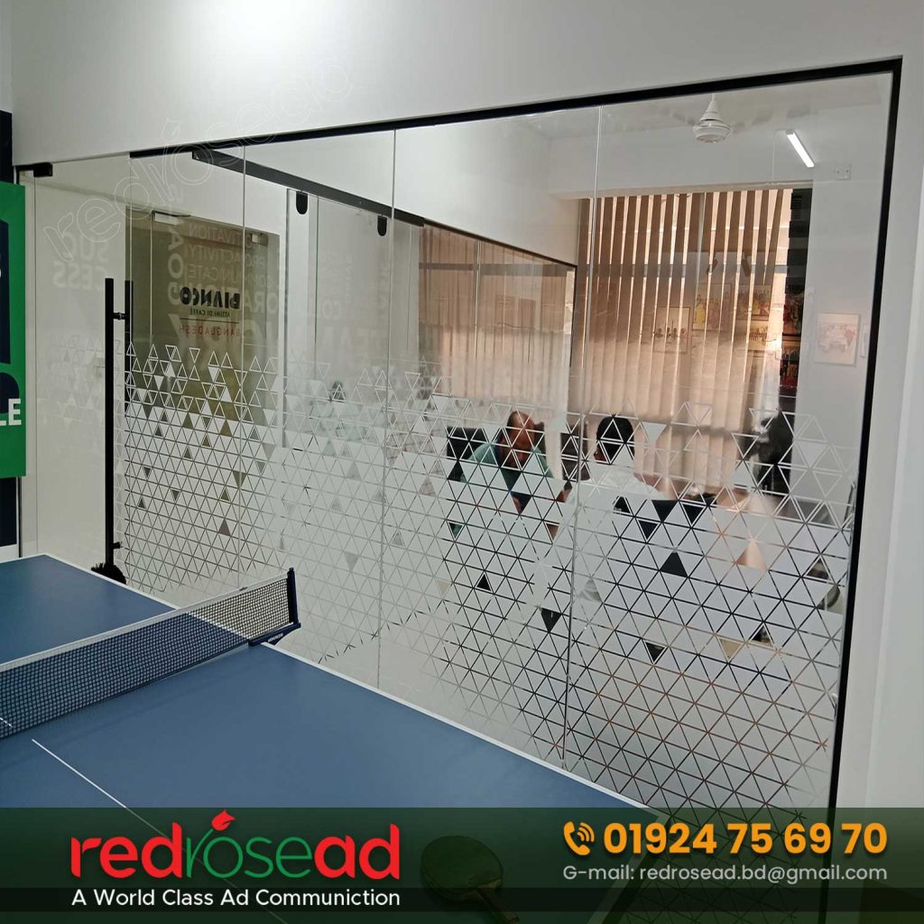3D Office Frosted Glass Sticker Price in Bangladesh