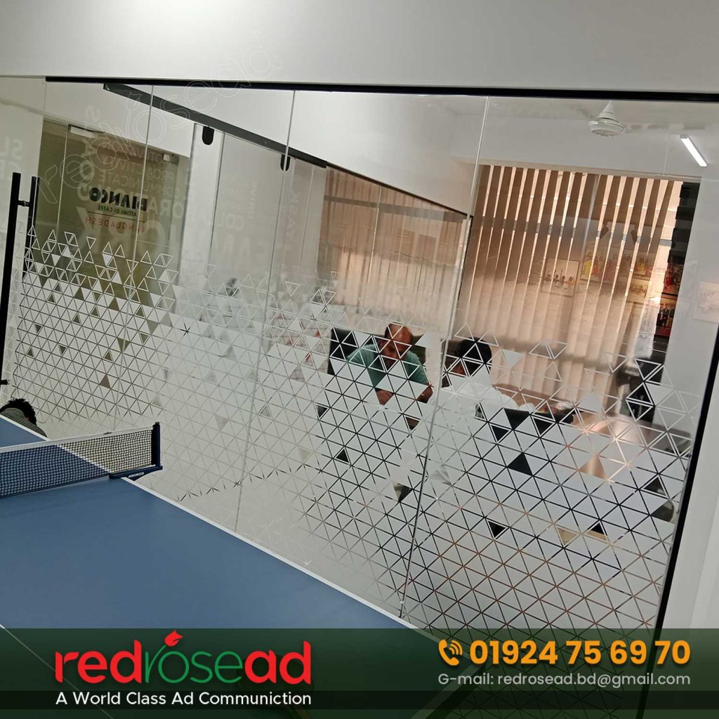 3D Office Frosted Glass Sticker Price in Bangladesh