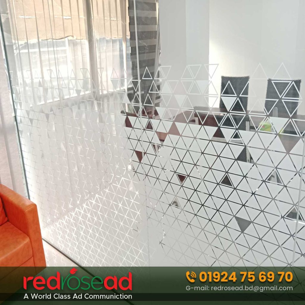 Frosted Office Spaces Glass Sticker Price in Bangladesh
