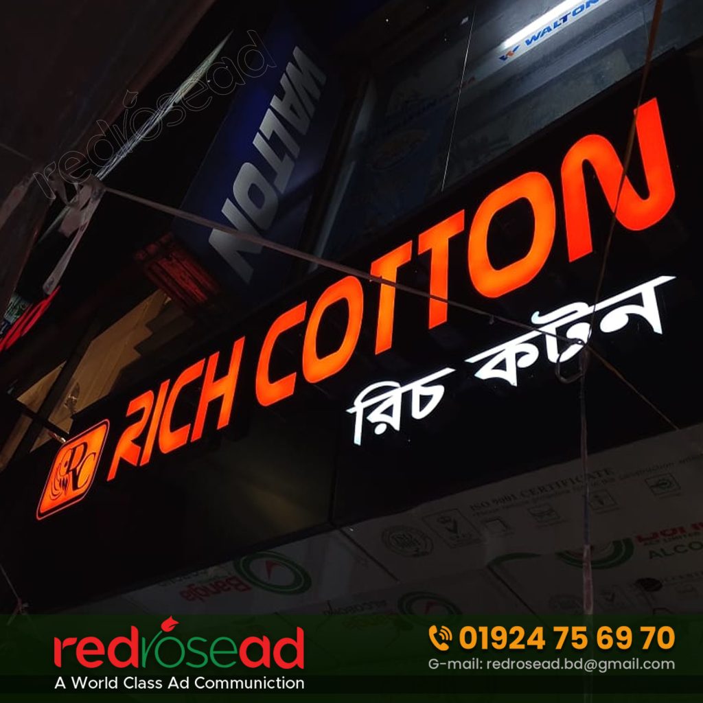 Acrylic LED Sign Boards for Dhanmondi